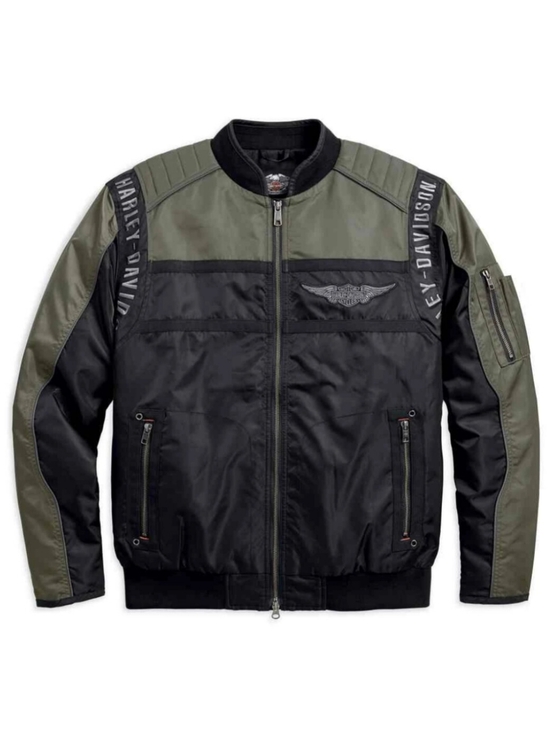 Harley-Davidson Other - Harley-Davidson Mainstreet Colorblocked Nylon Bomber Jacket 98583-17VM